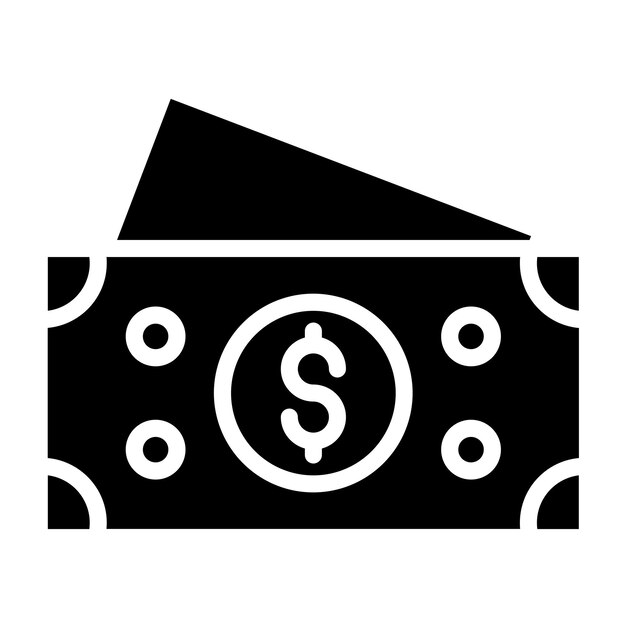 Diseño vectorial Estilo del icono de efectivo