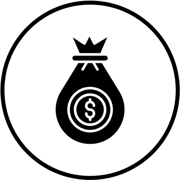 Diseño vectorial Estilo del icono de efectivo