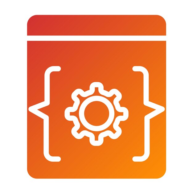 Diseño vectorial Estilo de icono EIDE
