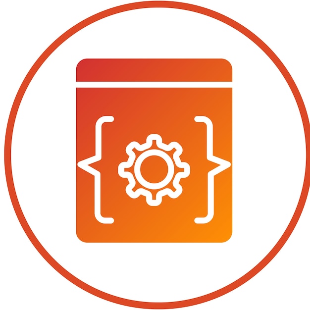 Diseño vectorial Estilo de icono EIDE