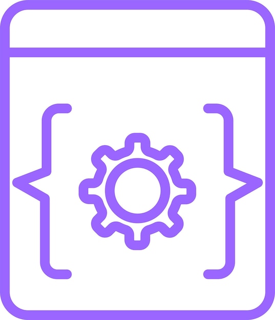 Diseño vectorial Estilo de icono EIDE