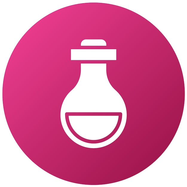 Diseño vectorial del estilo del icono de elaboración de pociones