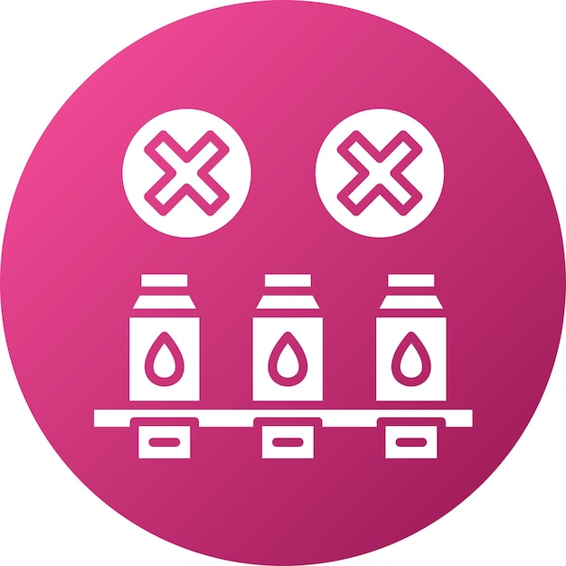 Diseño vectorial Estilo de icono de elección errónea
