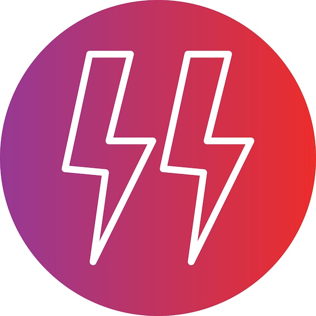 Diseño vectorial Estilo del icono de electricidad