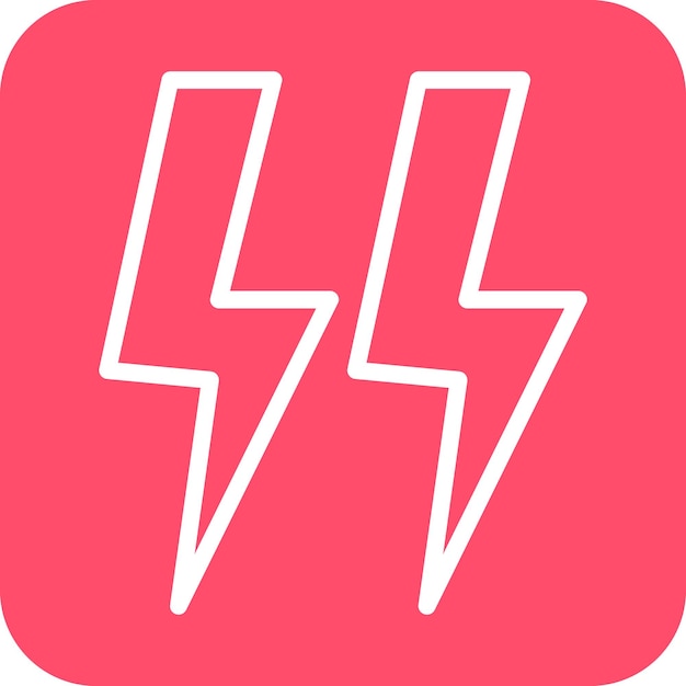 Diseño vectorial Estilo del icono de electricidad