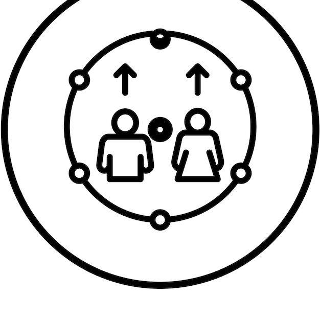 Diseño vectorial Estilo de icono de elevación de la unidad