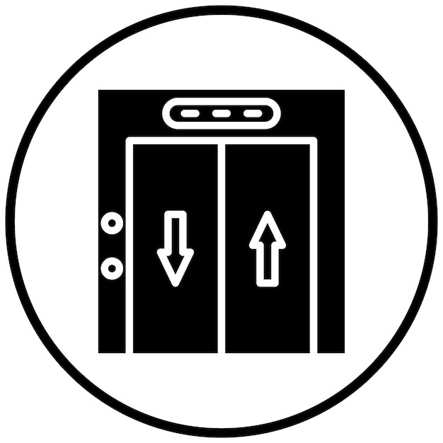 Diseño vectorial Estilo del icono de elevación