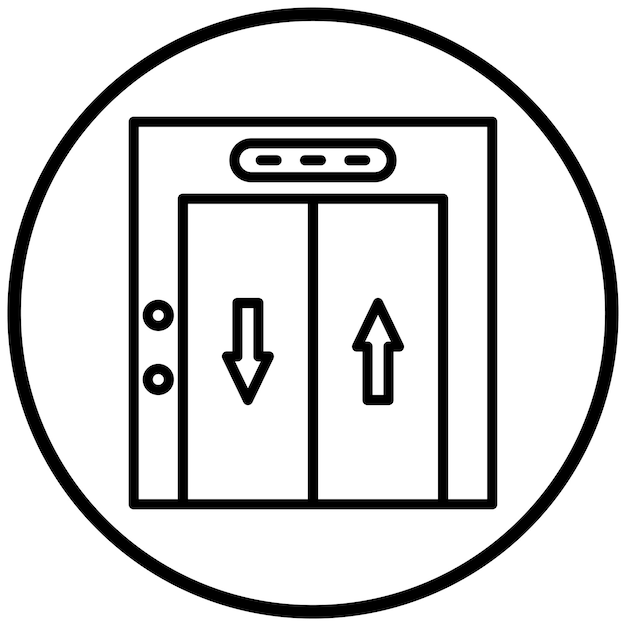 Diseño vectorial Estilo del icono de elevación