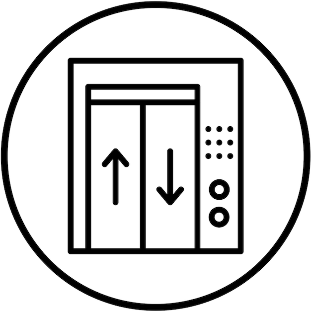 Diseño vectorial Estilo de icono de elevación
