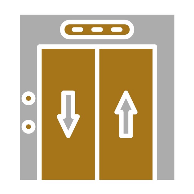 Diseño vectorial Estilo del icono de elevación