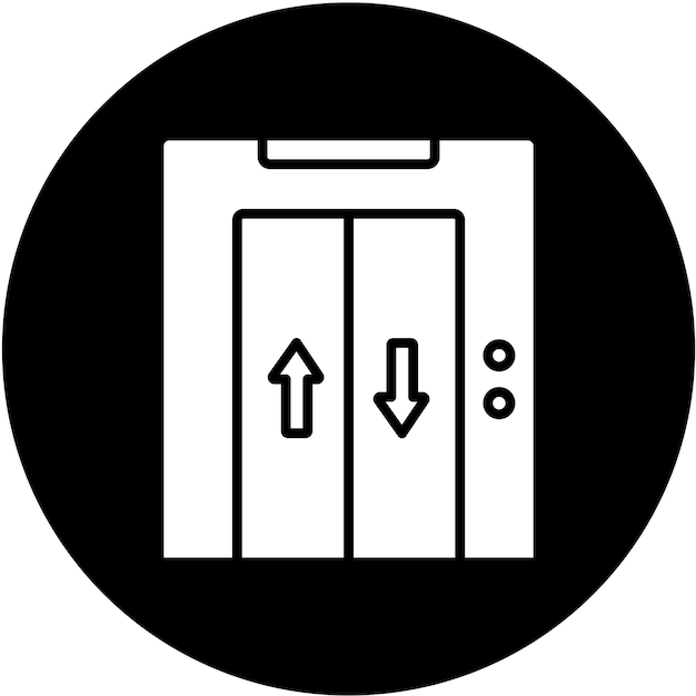 Diseño vectorial Estilo del icono de elevación