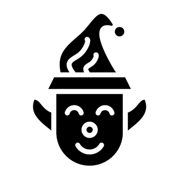 Diseño vectorial Estilo del icono del elfo