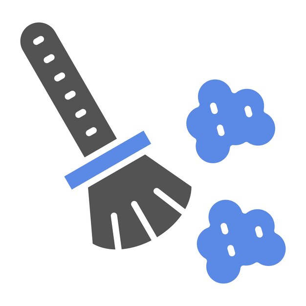 Diseño vectorial Estilo del icono de eliminación de polvo