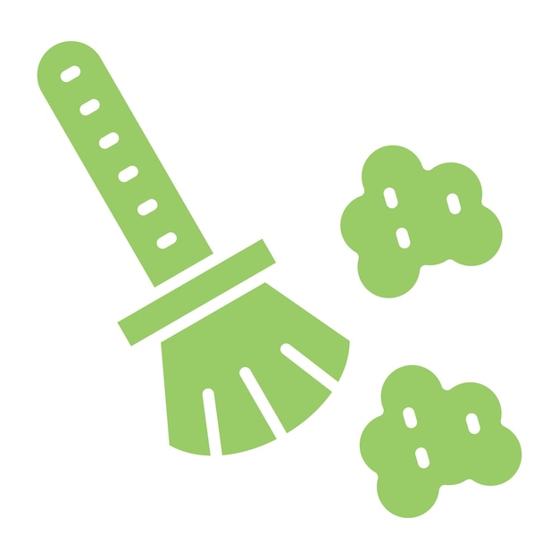 Diseño vectorial Estilo del icono de eliminación de polvo