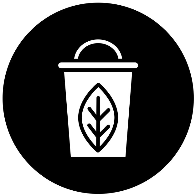 Diseño vectorial Estilo del icono de eliminación verde