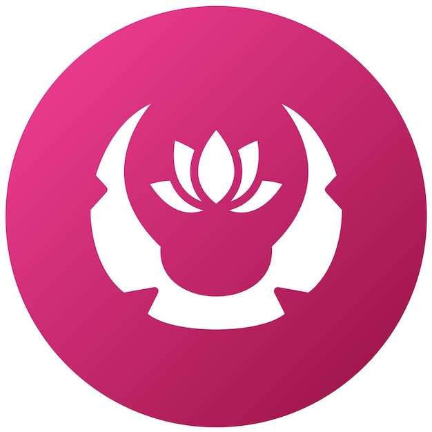 Diseño vectorial Estilo del icono del emblema de bienestar