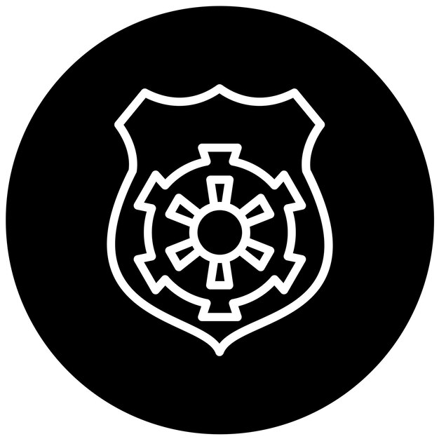 Vector diseño vectorial estilo del icono del emblema del imperio