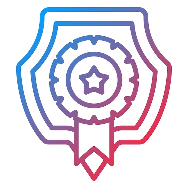 Diseño vectorial Estilo del icono del emblema