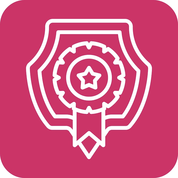 Diseño vectorial Estilo del icono del emblema