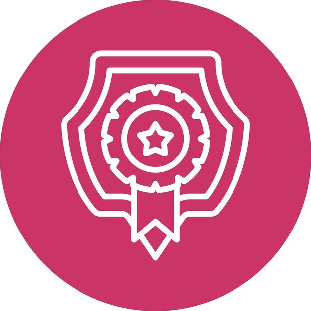 Diseño vectorial Estilo del icono del emblema