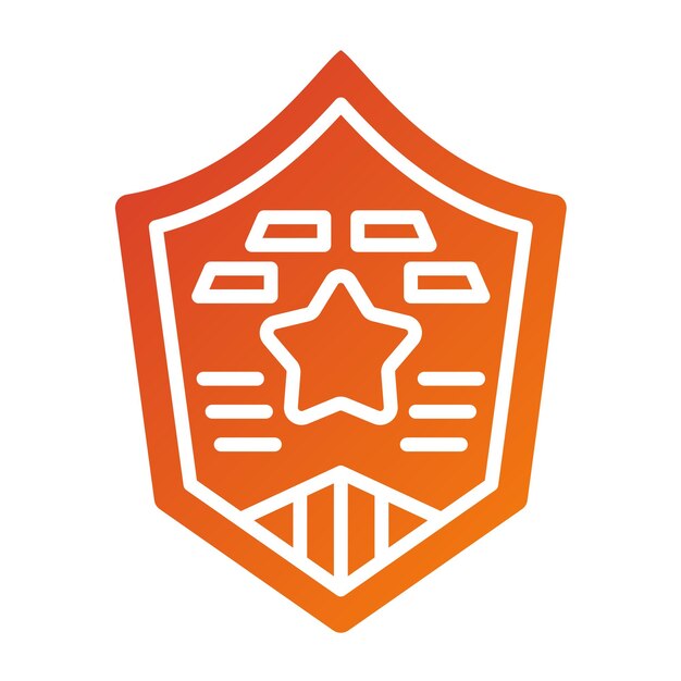 Diseño vectorial Estilo del icono del emblema
