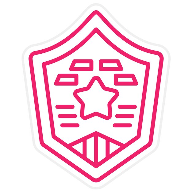Diseño vectorial Estilo del icono del emblema