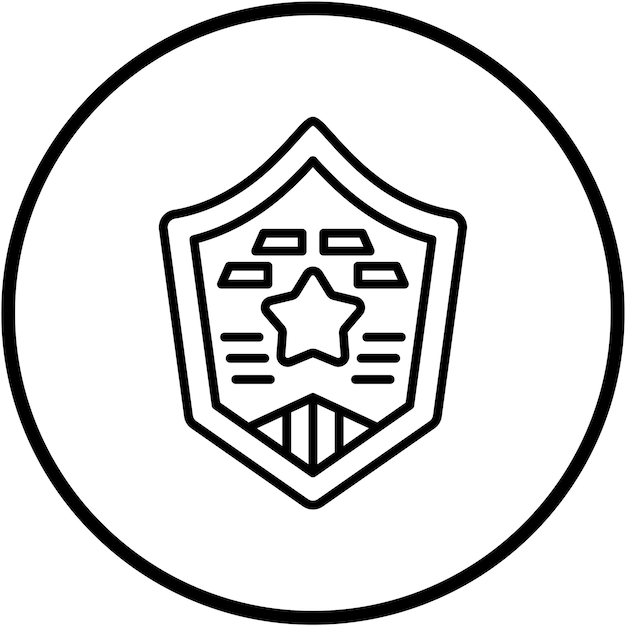 Diseño vectorial Estilo del icono del emblema