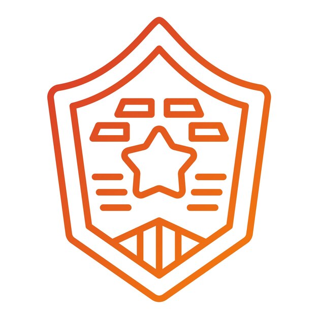 Diseño vectorial Estilo del icono del emblema