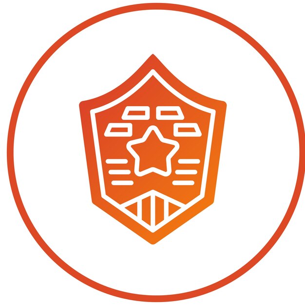 Diseño vectorial Estilo del icono del emblema