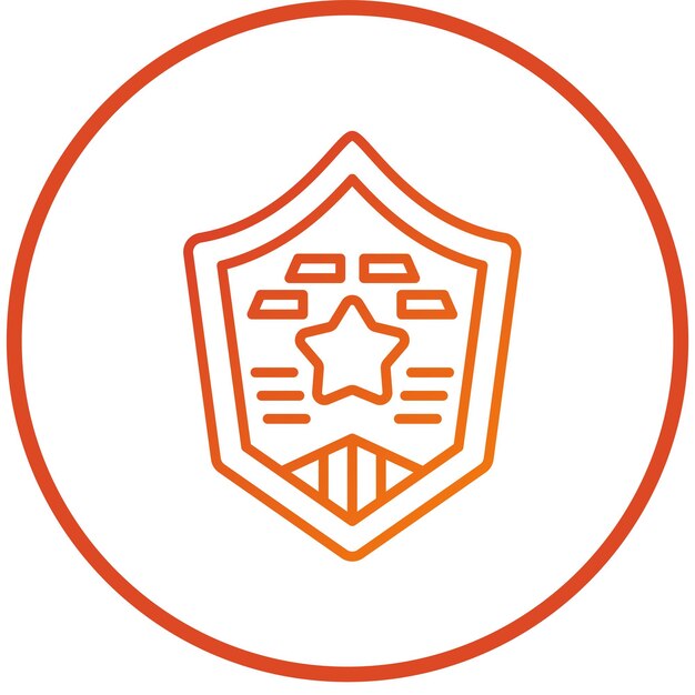 Diseño vectorial Estilo del icono del emblema