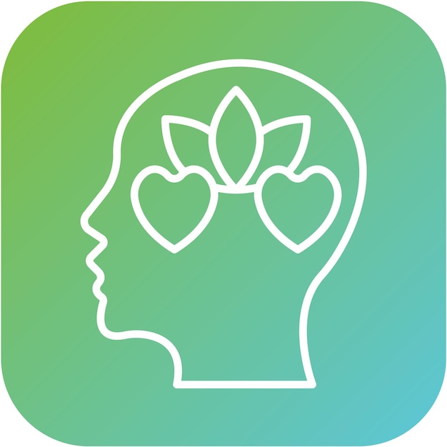 Diseño vectorial Estilo de icono de emoción tranquila