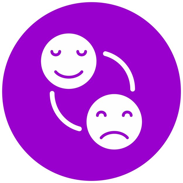 Diseño vectorial Estilo de icono de emoción