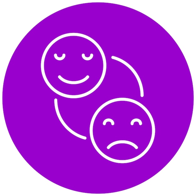 Diseño vectorial Estilo de icono de emoción
