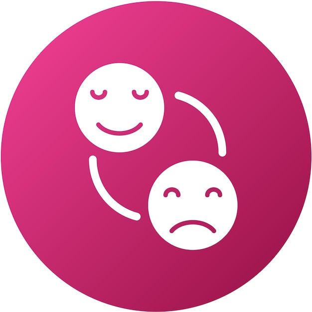 Diseño vectorial Estilo de icono de emoción
