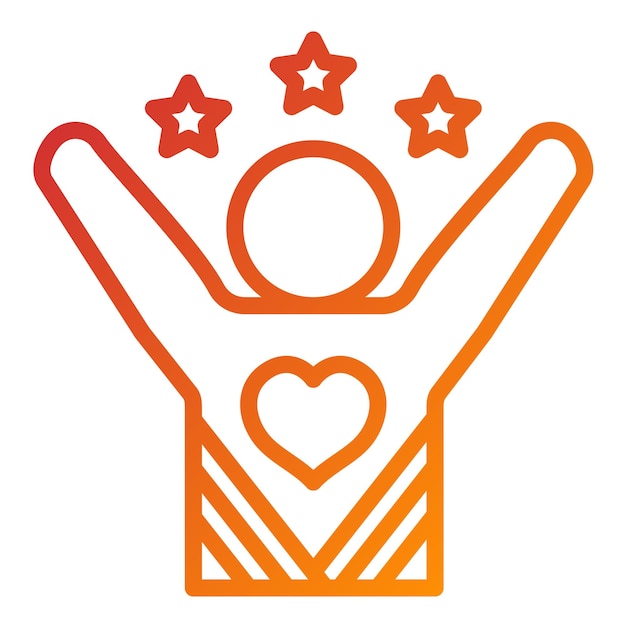 Diseño vectorial Estilo de icono emocionante