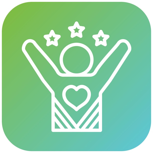 Diseño vectorial Estilo de icono emocionante
