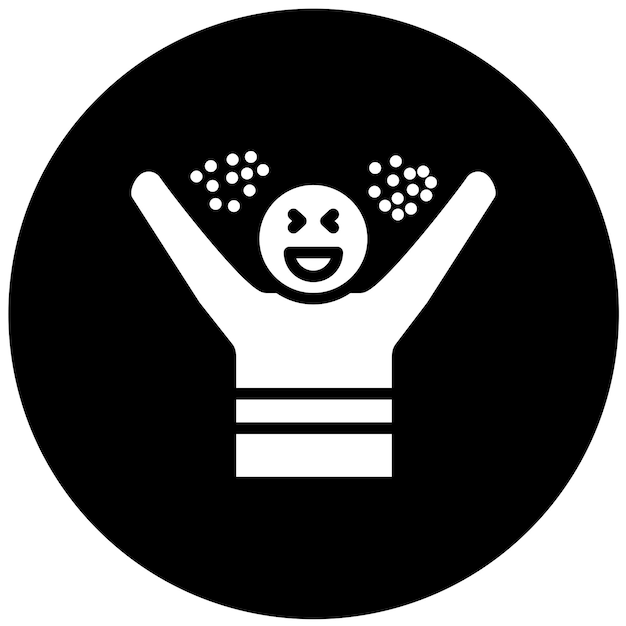 Diseño vectorial Estilo de icono emocionante