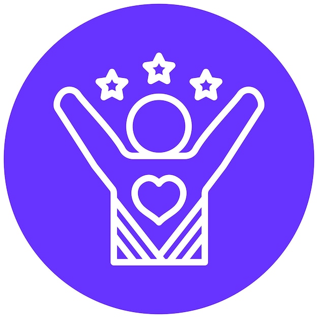 Diseño vectorial Estilo de icono emocionante