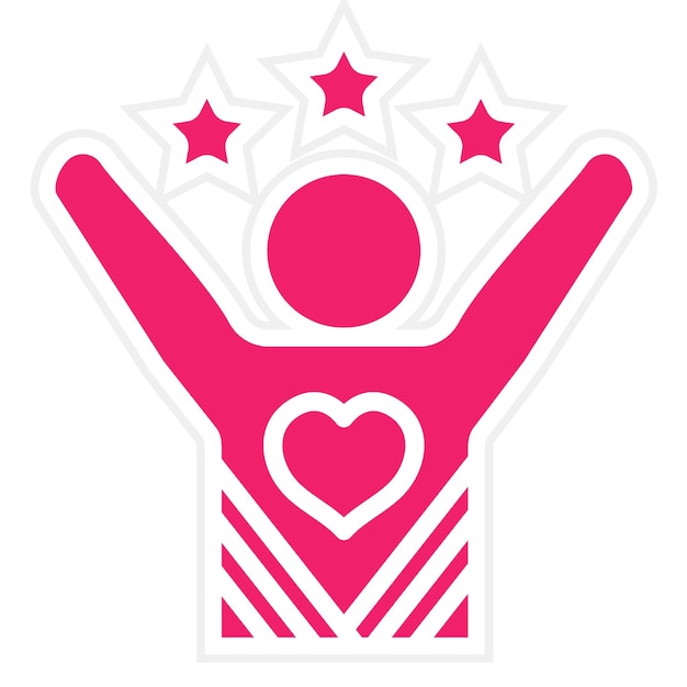 Diseño vectorial Estilo de icono emocionante