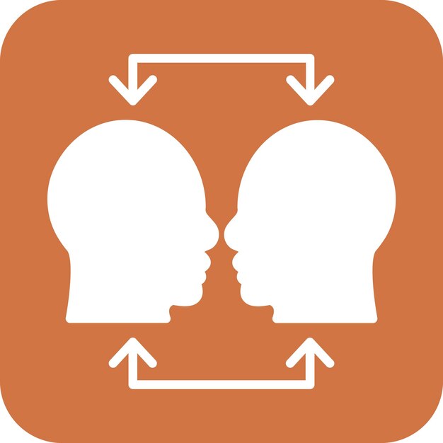 Diseño vectorial Estilo de icono de empatía