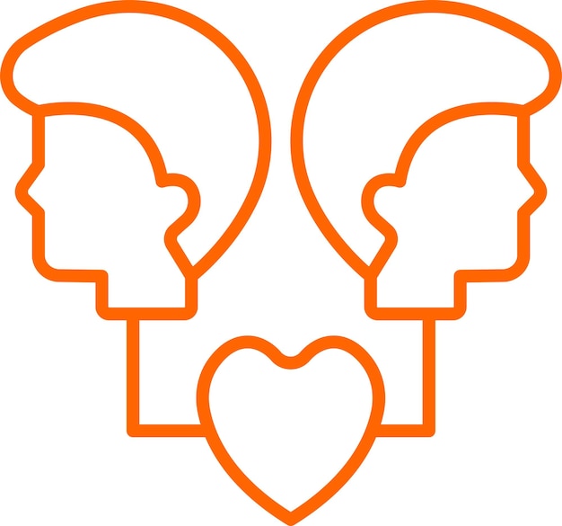 Diseño vectorial Estilo de icono de empatía