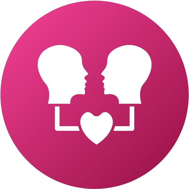 Diseño vectorial Estilo de icono de empatía