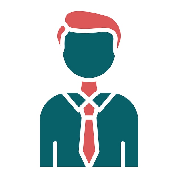 Diseño vectorial Estilo del icono del empleado