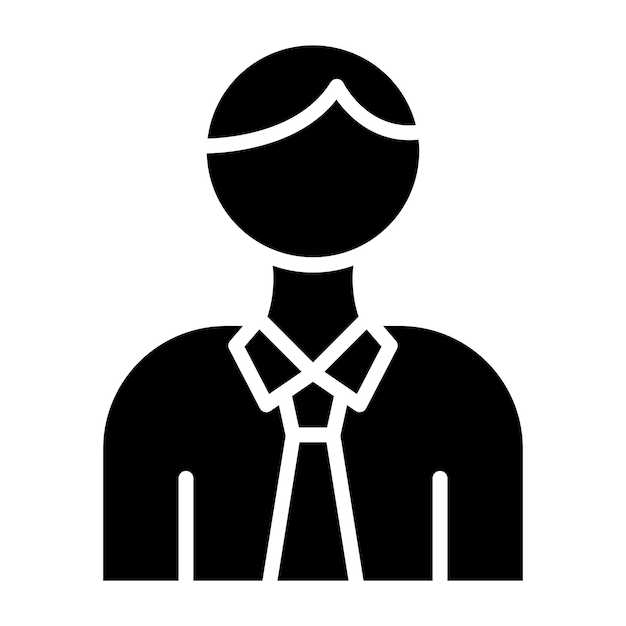 Diseño vectorial Estilo del icono del empleado