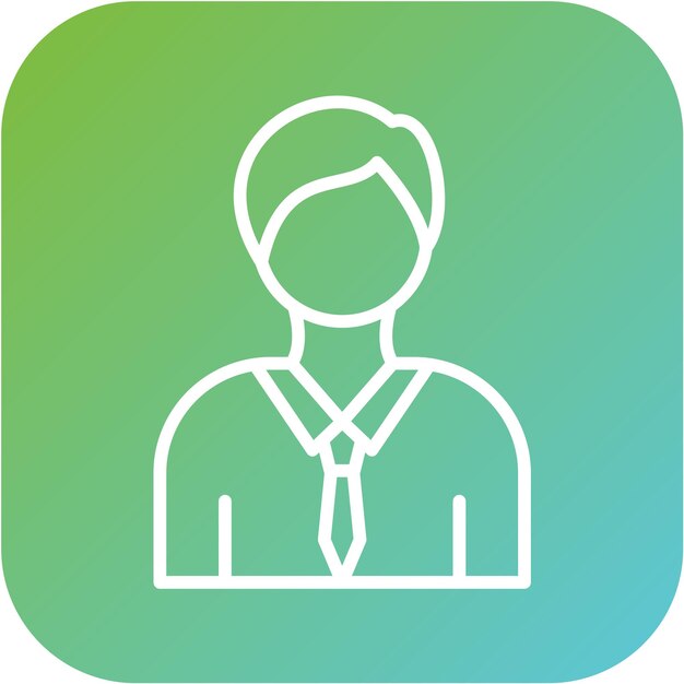 Diseño vectorial Estilo del icono del empleado