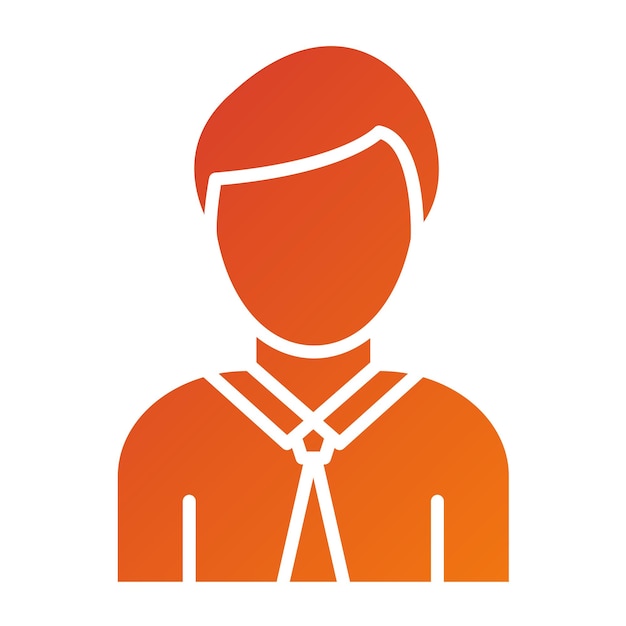 Diseño vectorial Estilo del icono del empleado