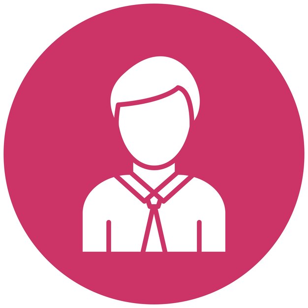 Diseño vectorial Estilo del icono del empleado