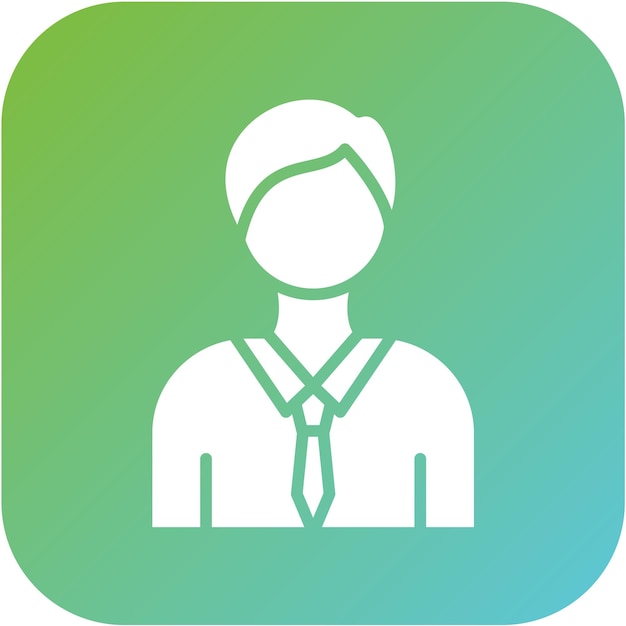 Diseño vectorial Estilo del icono del empleado