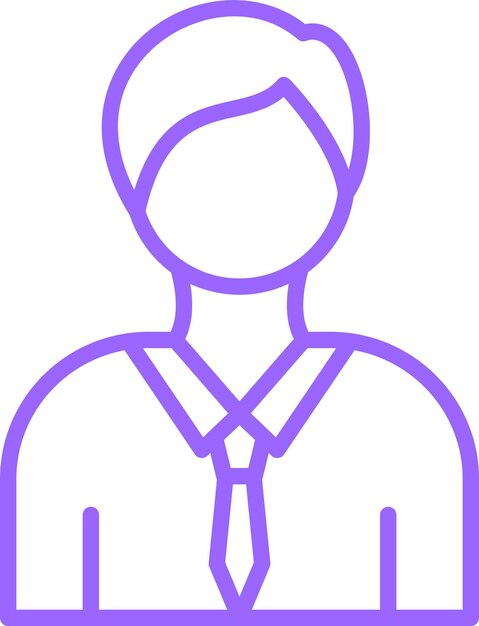 Diseño vectorial Estilo del icono del empleado