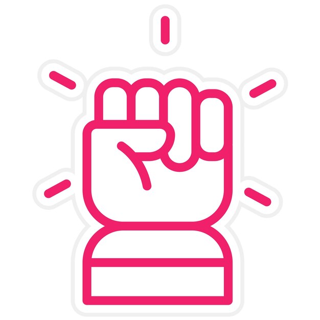 Diseño vectorial Estilo de icono de empoderamiento del cliente